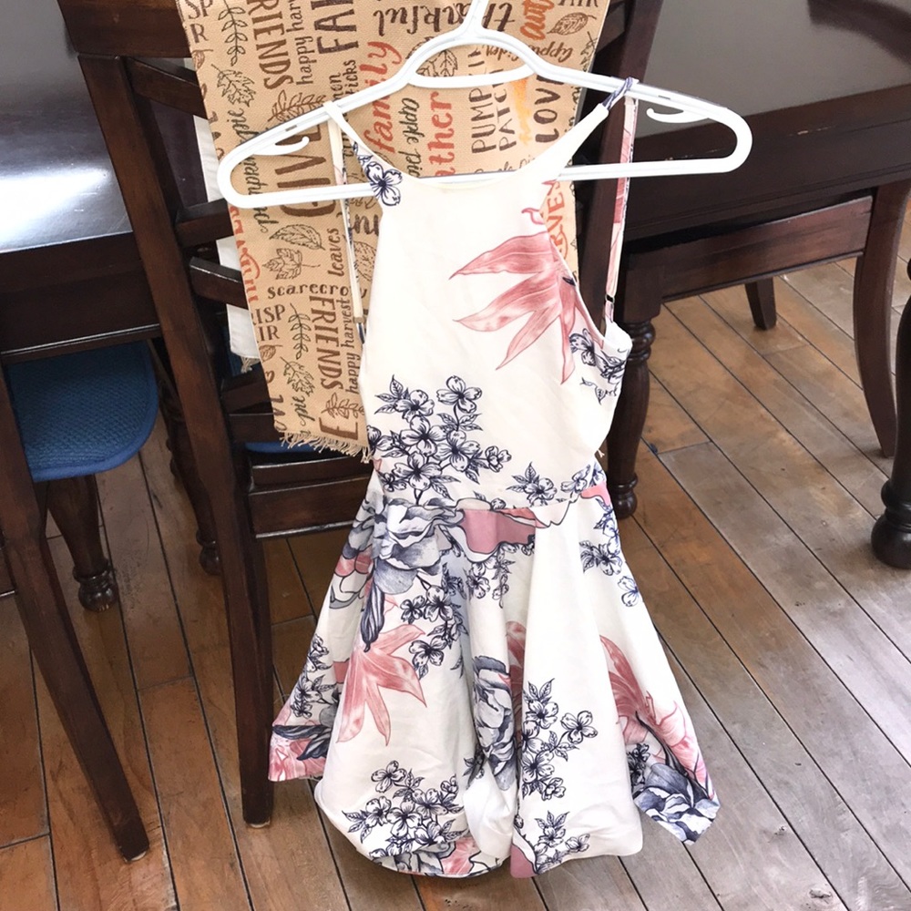 Floral flowy formal dress